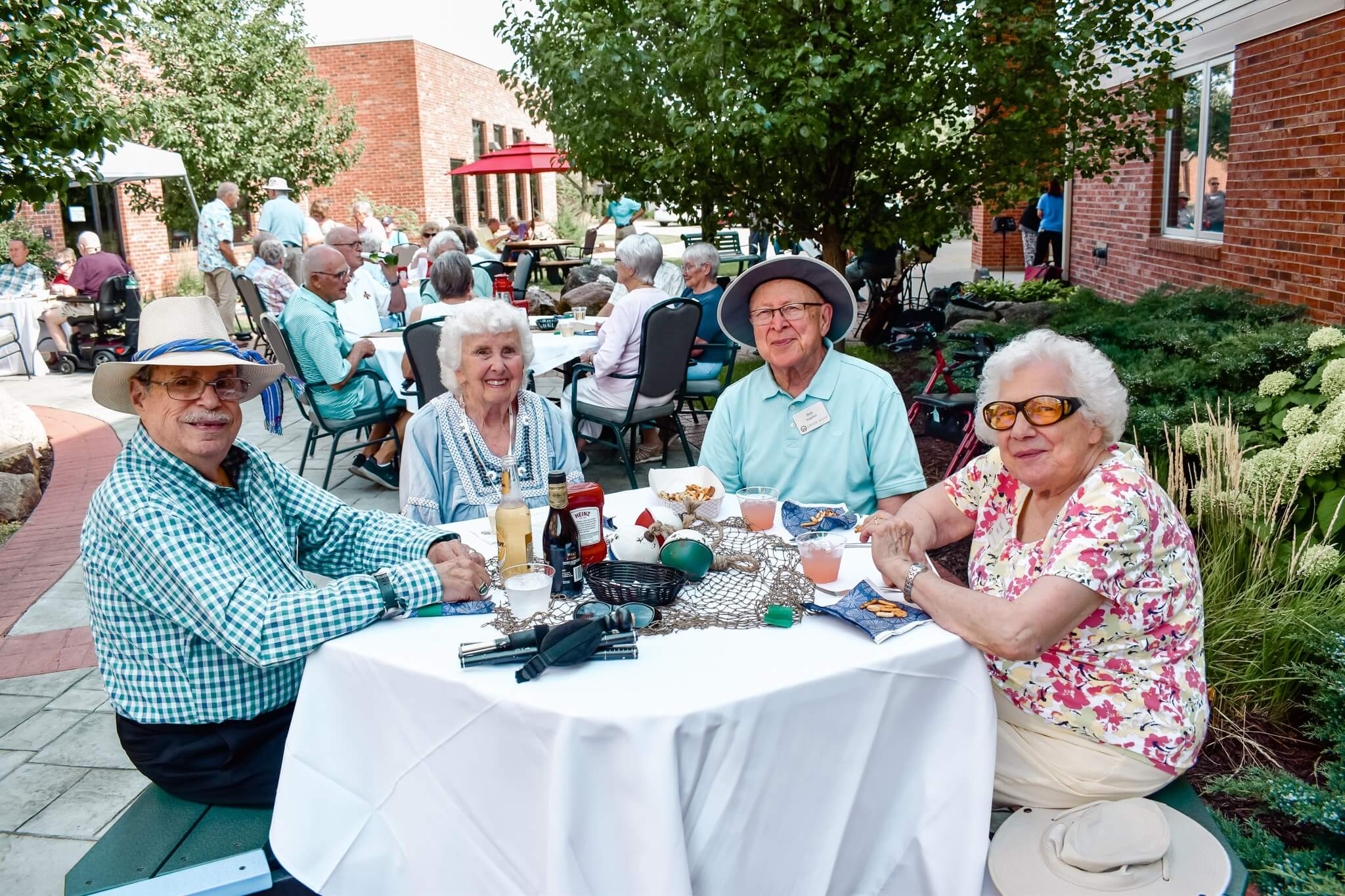 seniors at an outdoor event